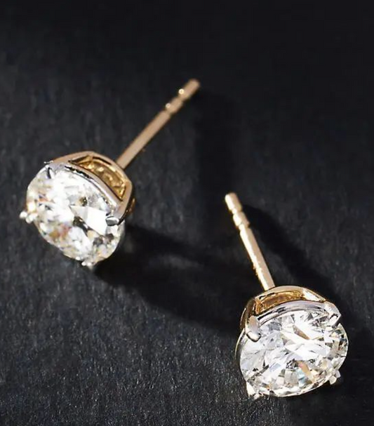 14k gold dipped cubic zirconia